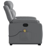 Fauteuil inclinable de massage Gris Similicuir – Image 7