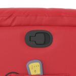 Fauteuil inclinable de massage Rouge Similicuir – Image 9