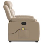 Fauteuil inclinable de massage Cappuccino Similicuir – Image 7