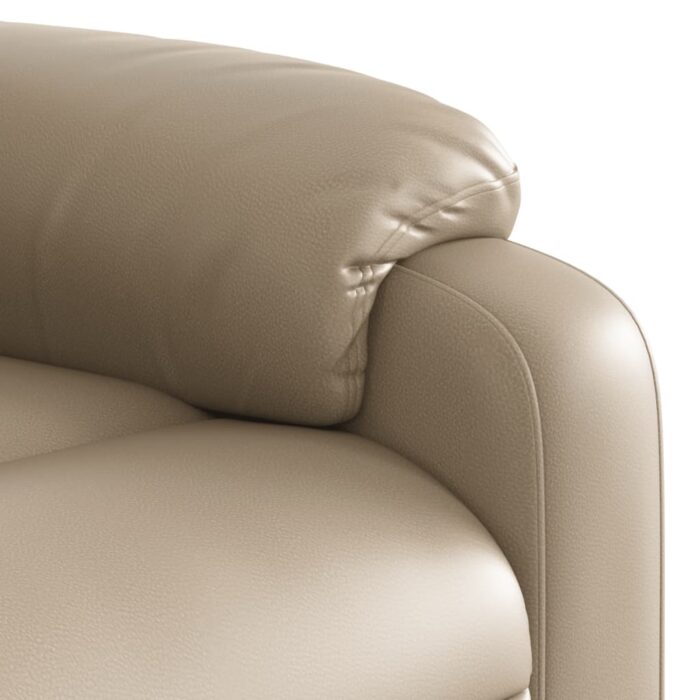 Fauteuil inclinable de massage Cappuccino Similicuir – Image 8