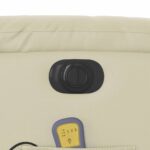 Fauteuil inclinable de massage électrique crème similicuir – Image 11