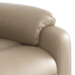 Fauteuil inclinable de massage électrique cappuccino similicuir – Image 9