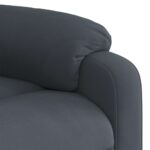 Fauteuil inclinable électrique Gris foncé Velours – Image 8