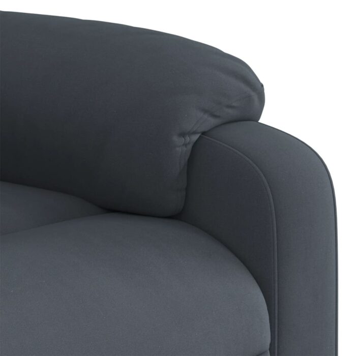 Fauteuil inclinable électrique Gris foncé Velours – Image 8