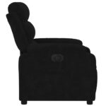 Fauteuil inclinable électrique noir velours – Image 7
