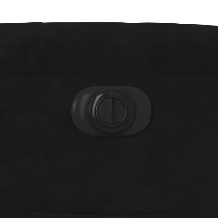 Fauteuil inclinable électrique noir velours – Image 9