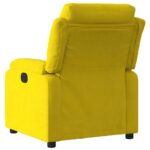 Fauteuil inclinable électrique jaune velours – Image 2