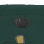 Fauteuil inclinable de massage électrique vert foncé velours – Image 9
