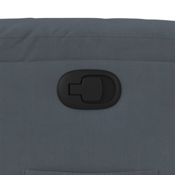 Fauteuil inclinable Gris foncé Velours – Image 9