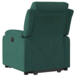Fauteuil inclinable Vert foncé Velours – Image 2