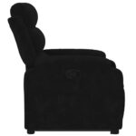 Fauteuil inclinable Noir Velours – Image 7