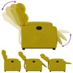 Fauteuil inclinable Jaune Velours – Image 4