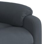 Fauteuil de massage inclinable Gris foncé Velours – Image 8
