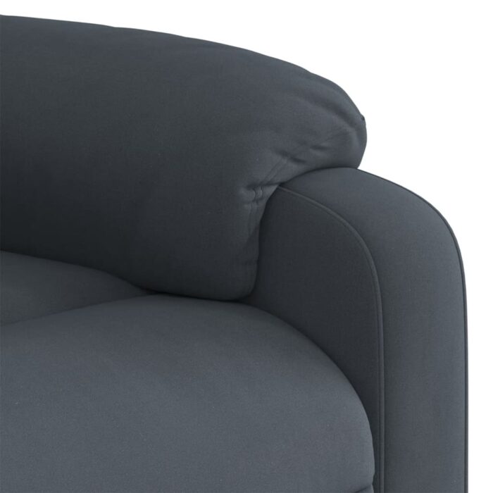 Fauteuil de massage inclinable Gris foncé Velours – Image 8