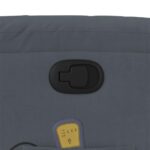 Fauteuil de massage inclinable Gris foncé Velours – Image 9