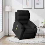 Fauteuil de massage inclinable Noir Velours – Image 12