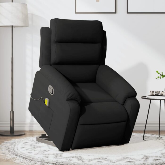 Fauteuil de massage inclinable Noir Velours – Image 1
