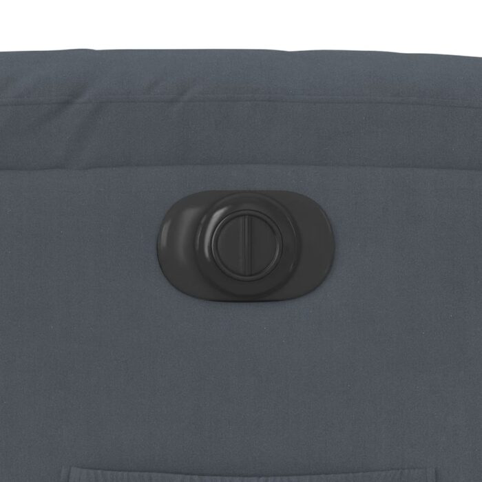 Fauteuil inclinable électrique gris foncé velours – Image 10