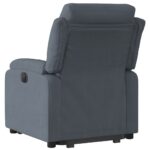 Fauteuil inclinable électrique gris foncé velours – Image 2