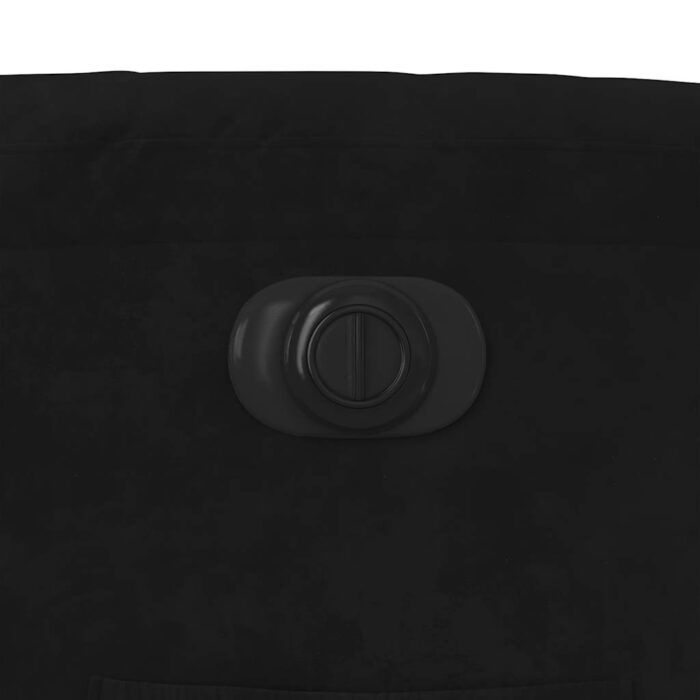 Fauteuil inclinable électrique noir velours – Image 11