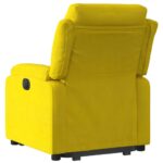 Fauteuil inclinable électrique jaune Velours – Image 2