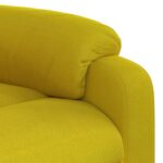Fauteuil inclinable électrique jaune Velours – Image 9