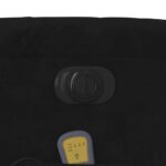 Fauteuil inclinable de massage électrique noir velours – Image 11