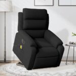 Fauteuil inclinable de massage électrique noir velours