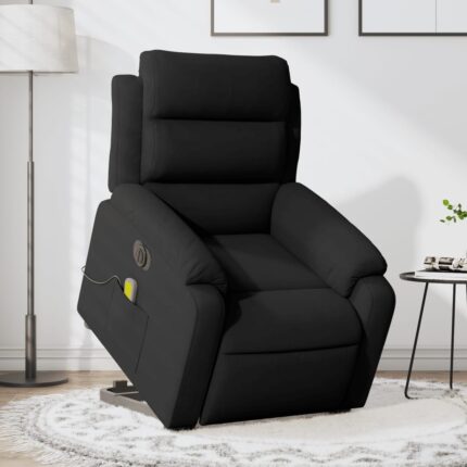 Fauteuil inclinable de massage électrique noir velours