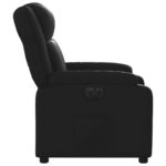 Fauteuil inclinable électrique Noir Similicuir – Image 7
