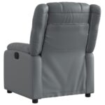 Fauteuil inclinable électrique Gris Similicuir – Image 2