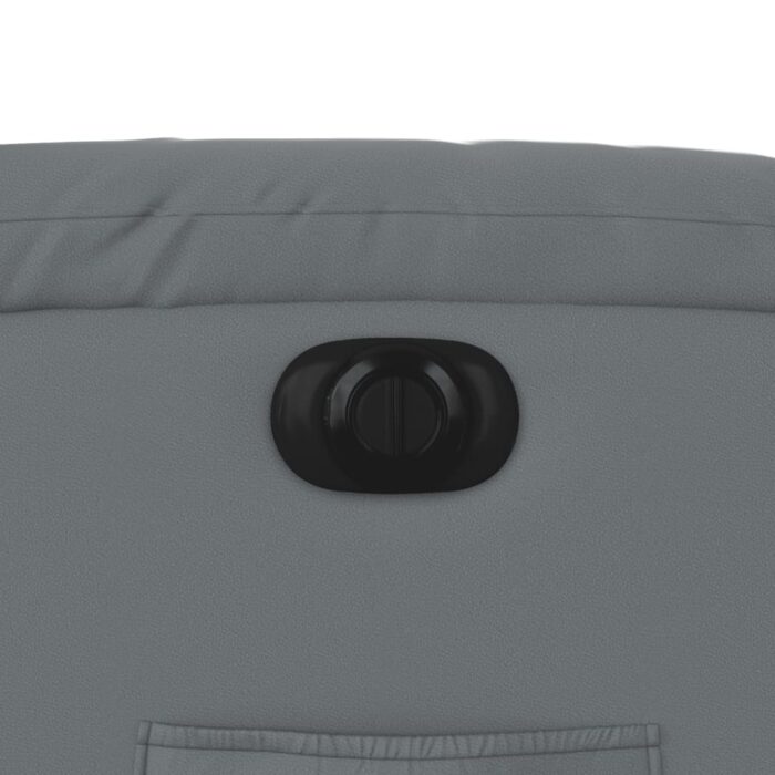 Fauteuil inclinable électrique Gris Similicuir – Image 9