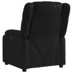 Fauteuil de massage inclinable électrique noir similicuir – Image 2