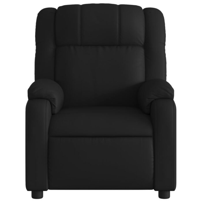 Fauteuil de massage inclinable électrique noir similicuir – Image 6