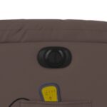 Fauteuil de massage inclinable électrique marron similicuir – Image 9
