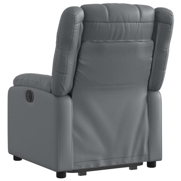 Fauteuil inclinable Gris Similicuir – Image 2