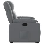 Fauteuil inclinable Gris Similicuir – Image 7