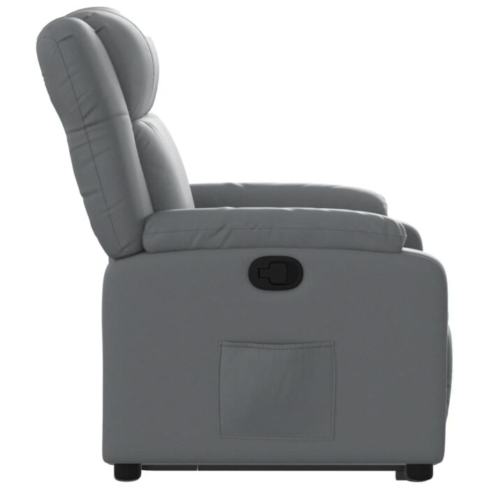 Fauteuil inclinable Gris Similicuir – Image 7