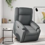Fauteuil inclinable Gris Similicuir