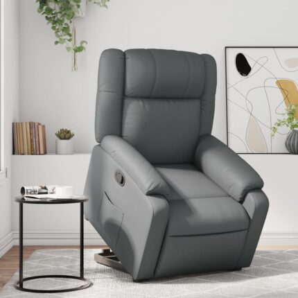 Fauteuil inclinable Gris Similicuir