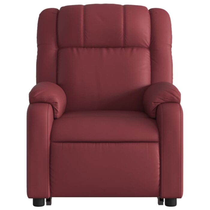Fauteuil inclinable Rouge bordeaux Similicuir – Image 6
