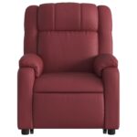 Fauteuil inclinable de massage Rouge bordeaux Similicuir – Image 6