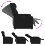 Fauteuil inclinable électrique noir similicuir – Image 4
