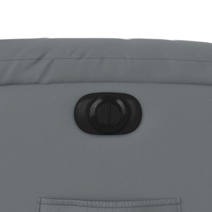 Fauteuil inclinable électrique gris similicuir – Image 11