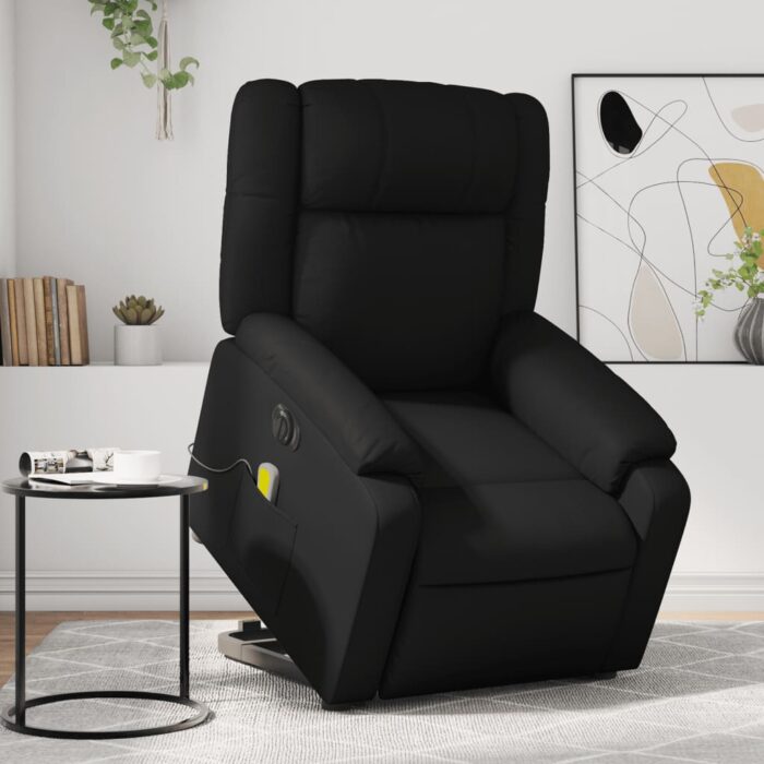 VXL8721012176591_m_en_hd_1.jpg Fauteuil inclinable de massage électrique noir similicuir – Image 1