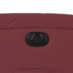 Fauteuil inclinable de massage électrique rouge bordeaux – Image 11