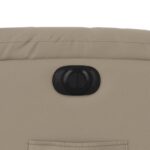 Fauteuil inclinable de massage électrique cappuccino similicuir – Image 10