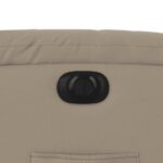 Fauteuil inclinable de massage électrique cappuccino similicuir – Image 11