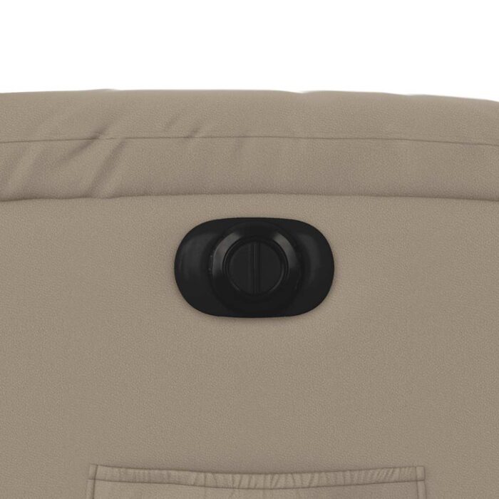 Fauteuil inclinable de massage électrique cappuccino similicuir – Image 11
