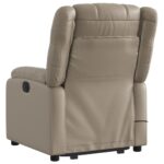 Fauteuil inclinable de massage électrique cappuccino similicuir – Image 2